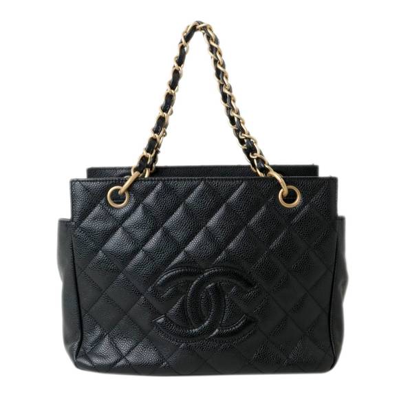 Chanel Caviar Skin Matelasse Chain Shoulder Tote Bag - Picture 2 of 9